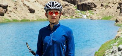 King Ho Tan Cycling on the  tour with redspokes